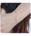 Cotton Pearl Silver Bracelet BRS-518-CTP01-GP